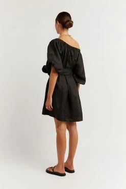 Hot Sale โ๏ธ DISSH Boutiques PIP BLACK LINEN ๐ DRESS THE BUMP FRIENDLY EDIT ๐ 10 DISSH Boutiques PIP BLACK LINEN DRESS THE BUMP FRIENDLY EDIT