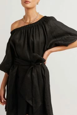 Hot Sale โ๏ธ DISSH Boutiques PIP BLACK LINEN ๐ DRESS THE BUMP FRIENDLY EDIT ๐ 11 DISSH Boutiques PIP BLACK LINEN DRESS THE BUMP FRIENDLY EDIT