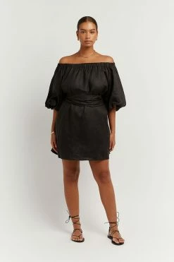 Hot Sale โ๏ธ DISSH Boutiques PIP BLACK LINEN ๐ DRESS THE BUMP FRIENDLY EDIT ๐ 12 DISSH Boutiques PIP BLACK LINEN DRESS THE BUMP FRIENDLY EDIT