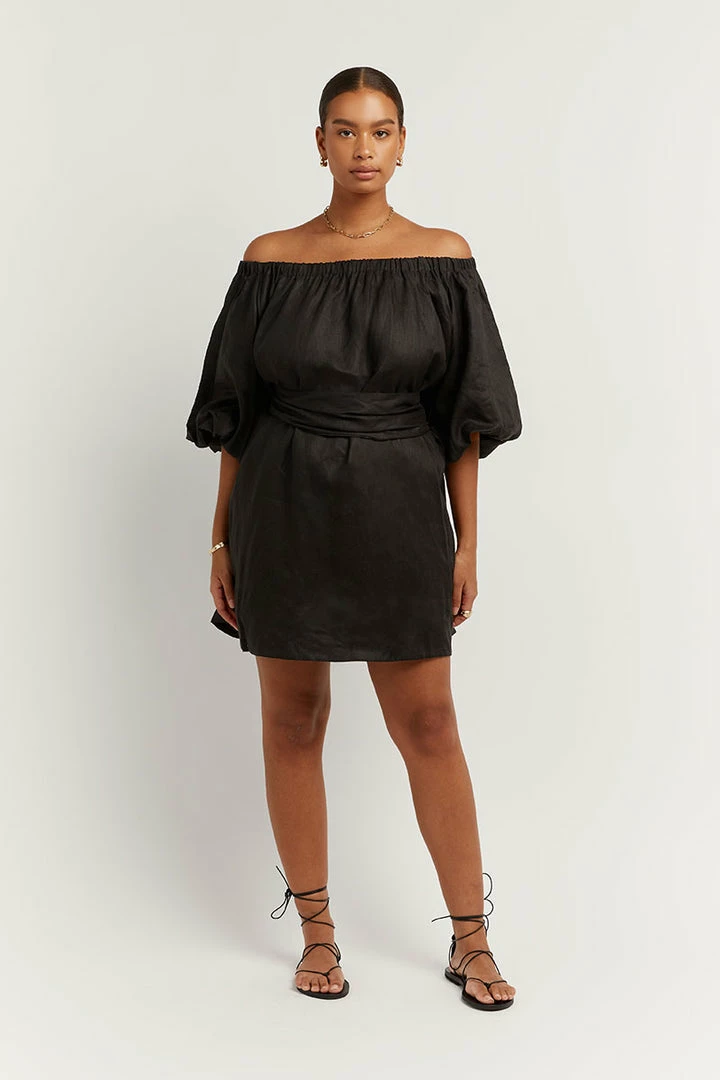 Hot Sale โ๏ธ DISSH Boutiques PIP BLACK LINEN ๐ DRESS THE BUMP FRIENDLY EDIT ๐ 6 DISSH Boutiques PIP BLACK LINEN DRESS THE BUMP FRIENDLY EDIT