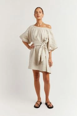 DISSH Boutiques PIP NATURAL LINEN DRESS THE BUMP FRIENDLY EDIT