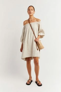 DISSH Boutiques PIP NATURAL LINEN DRESS THE BUMP FRIENDLY EDIT