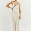 DISSH Boutiques CLOTHING MARCO OYSTER BINDING MIDI DRESS
