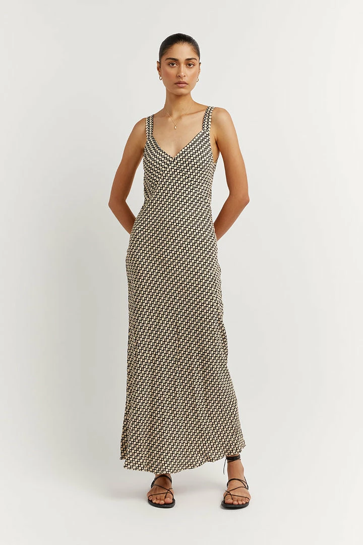 Coupon ๐ DISSH Boutiques MARLOW BEIGE GEO SLIP MIDI ๐ DRESS ๐ 2 DISSH Boutiques MARLOW BEIGE GEO SLIP MIDI DRESS