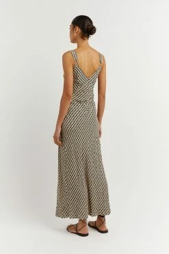 Coupon ๐ DISSH Boutiques MARLOW BEIGE GEO SLIP MIDI ๐ DRESS ๐ 9 DISSH Boutiques MARLOW BEIGE GEO SLIP MIDI DRESS