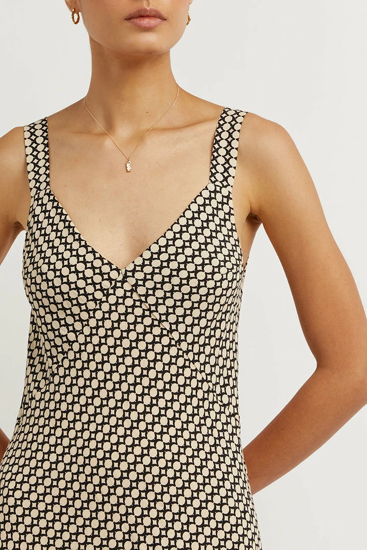 Coupon ๐ DISSH Boutiques MARLOW BEIGE GEO SLIP MIDI ๐ DRESS ๐ 5 DISSH Boutiques MARLOW BEIGE GEO SLIP MIDI DRESS