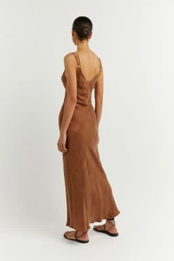 Brand new โจ DISSH Boutiques CLOTHING KENDALL TAN SLIP MIDI ๐ DRESS ๐ 11 DISSH Boutiques CLOTHING KENDALL TAN SLIP MIDI DRESS