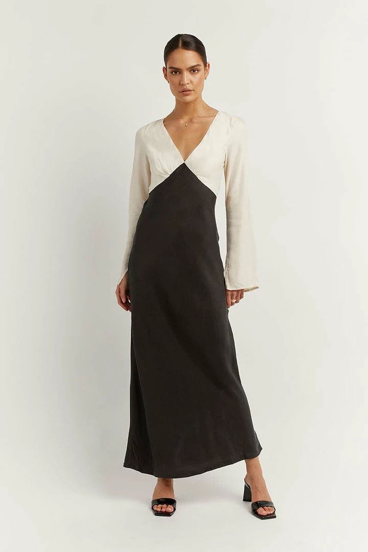 Best deal โ๏ธ DISSH Boutiques SEREN BLACK TWO TONE SLEEVED ๐ DRESS ๐งจ 1 DISSH Boutiques SEREN BLACK TWO TONE SLEEVED DRESS