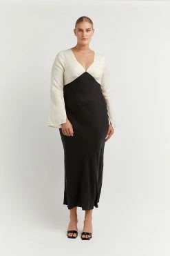 Best deal โ๏ธ DISSH Boutiques SEREN BLACK TWO TONE SLEEVED ๐ DRESS ๐งจ 21 DISSH Boutiques SEREN BLACK TWO TONE SLEEVED DRESS