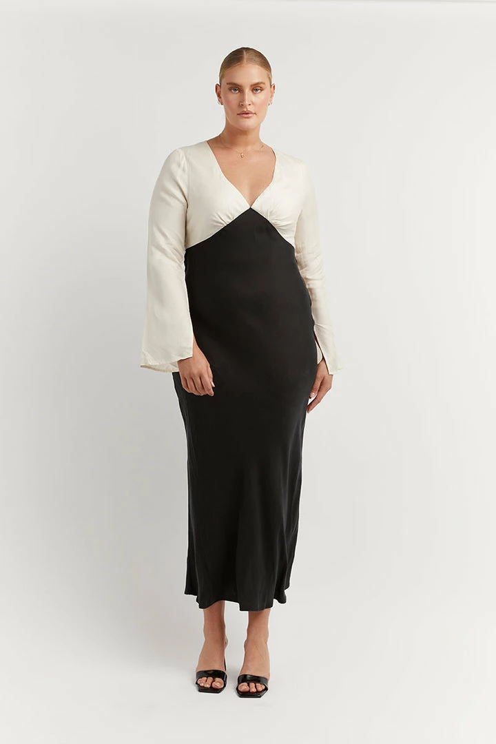 Best deal โ๏ธ DISSH Boutiques SEREN BLACK TWO TONE SLEEVED ๐ DRESS ๐งจ 11 DISSH Boutiques SEREN BLACK TWO TONE SLEEVED DRESS