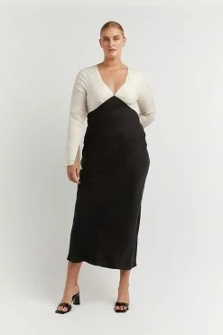 Best deal โ๏ธ DISSH Boutiques SEREN BLACK TWO TONE SLEEVED ๐ DRESS ๐งจ 17 DISSH Boutiques SEREN BLACK TWO TONE SLEEVED DRESS