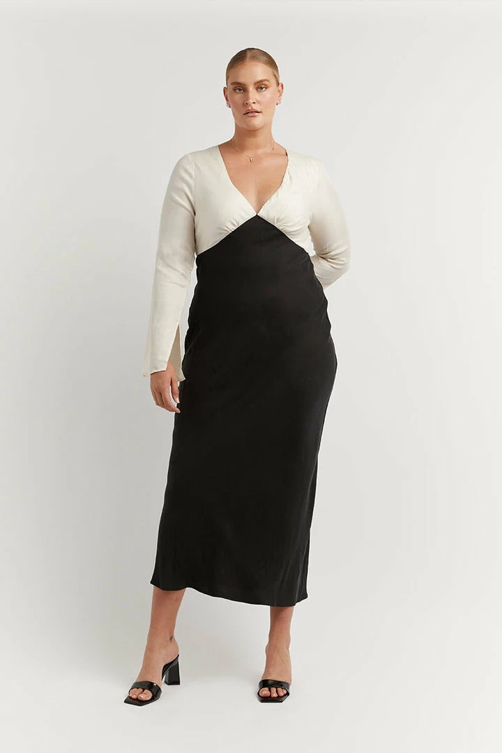 Best deal โ๏ธ DISSH Boutiques SEREN BLACK TWO TONE SLEEVED ๐ DRESS ๐งจ 7 DISSH Boutiques SEREN BLACK TWO TONE SLEEVED DRESS