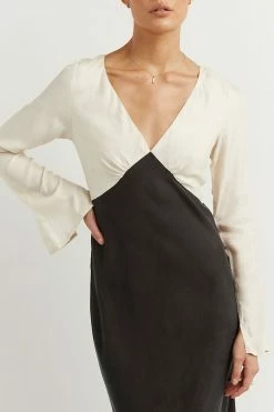 Best deal โ๏ธ DISSH Boutiques SEREN BLACK TWO TONE SLEEVED ๐ DRESS ๐งจ 16 DISSH Boutiques SEREN BLACK TWO TONE SLEEVED DRESS