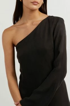 Buy ๐ฏ DISSH Boutiques CLOTHING SASHA BLACK ONE SHOULDER LONG ๐ DRESS ๐ 12 DISSH Boutiques CLOTHING SASHA BLACK ONE SHOULDER LONG DRESS