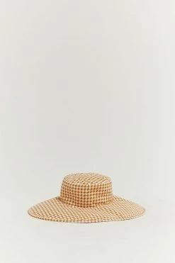 DISSH Boutiques GAIA MANGO GEO WIDE BRIM HAT HATS