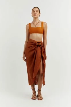 DISSH Boutiques CLOTHING CHLOE AMBER LINEN SARONG