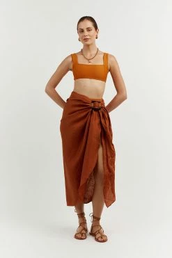 DISSH Boutiques CLOTHING CHLOE AMBER LINEN SARONG