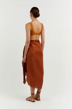 Wholesale ๐งจ DISSH Boutiques CLOTHING CHLOE AMBER LINEN SARONG ๐ 8 DISSH Boutiques CLOTHING CHLOE AMBER LINEN SARONG