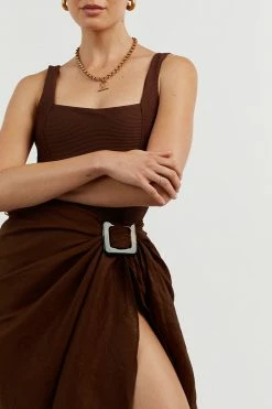 DISSH Boutiques CHLOE CHOC LINEN SARONG