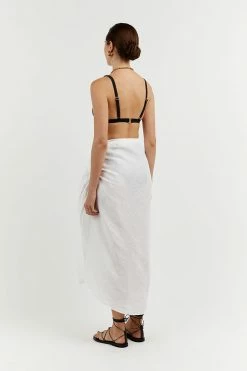 DISSH Boutiques CHLOE WHITE LINEN SARONG