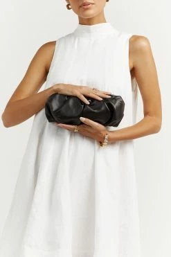 DISSH Boutiques CHRISTIE BLACK SCRUNCH BAG
