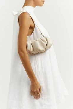 DISSH Boutiques CHRISTIE BONE SCRUNCH BAG ACCESSORIES