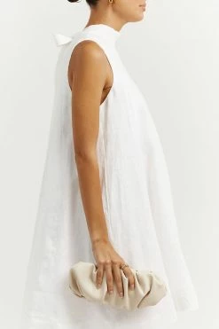 DISSH Boutiques CHRISTIE BONE SCRUNCH BAG ACCESSORIES