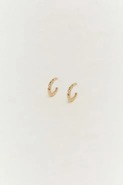 DISSH Boutiques THEODORE GOLD HOOP EARRINGS
