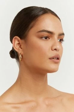 DISSH Boutiques THEODORE GOLD HOOP EARRINGS