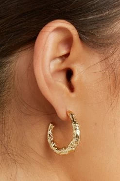 DISSH Boutiques THEODORE GOLD HOOP EARRINGS