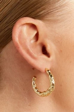 DISSH Boutiques THEODORE GOLD HOOP EARRINGS