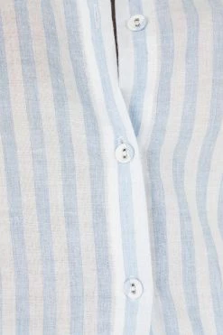 Best Pirce ๐ DISSH Boutiques TOPS MACRAE BLUE STRIPE ๐ SHIRT ๐ 9 DISSH Boutiques TOPS MACRAE BLUE STRIPE SHIRT