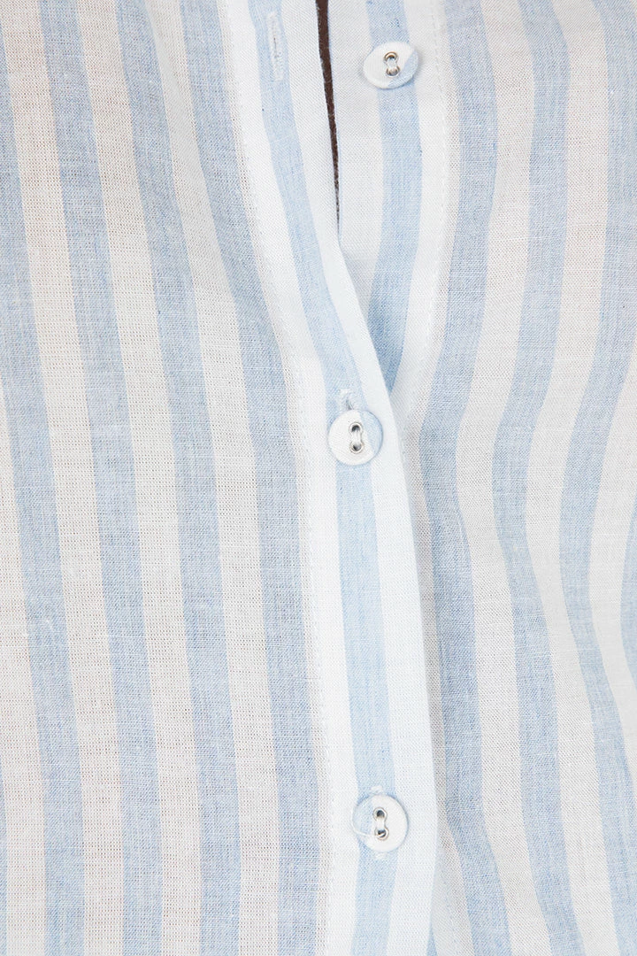 Best Pirce ๐ DISSH Boutiques TOPS MACRAE BLUE STRIPE ๐ SHIRT ๐ 5 DISSH Boutiques TOPS MACRAE BLUE STRIPE SHIRT