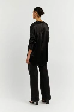 Best reviews of โญ DISSH Boutiques SIMONE BLACK SATIN ๐ SHIRT CLOTHING ๐ 8 DISSH Boutiques SIMONE BLACK SATIN SHIRT CLOTHING