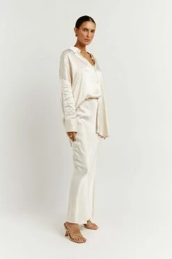 Flash Sale โ DISSH Boutiques SIMONE PEARL SATIN ๐ SHIRT CLOTHING ๐ 8 DISSH Boutiques SIMONE PEARL SATIN SHIRT CLOTHING