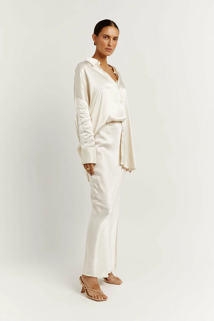 Flash Sale โ DISSH Boutiques SIMONE PEARL SATIN ๐ SHIRT CLOTHING ๐ 4 DISSH Boutiques SIMONE PEARL SATIN SHIRT CLOTHING