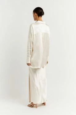 Flash Sale โ DISSH Boutiques SIMONE PEARL SATIN ๐ SHIRT CLOTHING ๐ 9 DISSH Boutiques SIMONE PEARL SATIN SHIRT CLOTHING