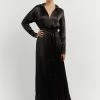 DISSH Boutiques SIMONE BLACK LONGLINE SHIRT DRESS