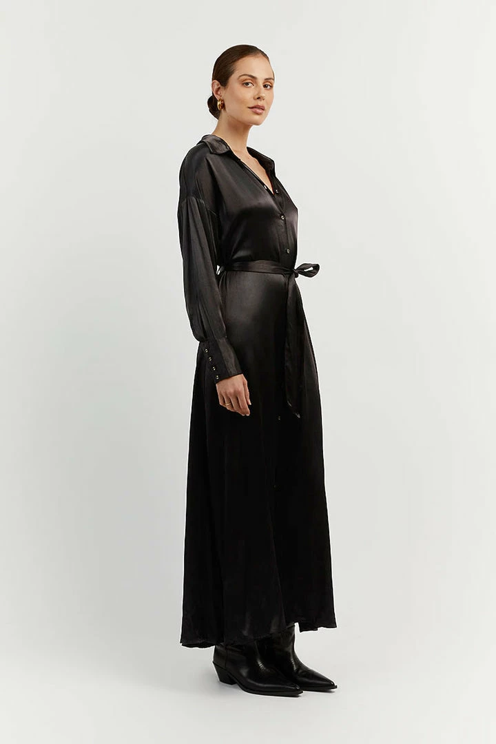 Outlet ๐ DISSH Boutiques SIMONE BLACK LONGLINE ๐ SHIRT ๐ DRESS ๐ 3 DISSH Boutiques SIMONE BLACK LONGLINE SHIRT DRESS