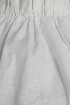 DISSH Boutiques JONES WHITE LINEN TIE CROP