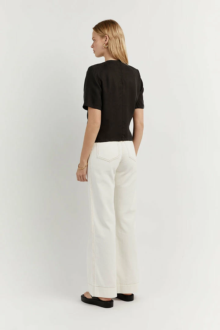 Promo ๐ DISSH Boutiques SASHA BLACK PADDED TSHIRT ๐ 4 DISSH Boutiques SASHA BLACK PADDED TSHIRT