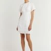 DISSH Boutiques CLOTHING NOVA WHITE LINEN MINI DRESS