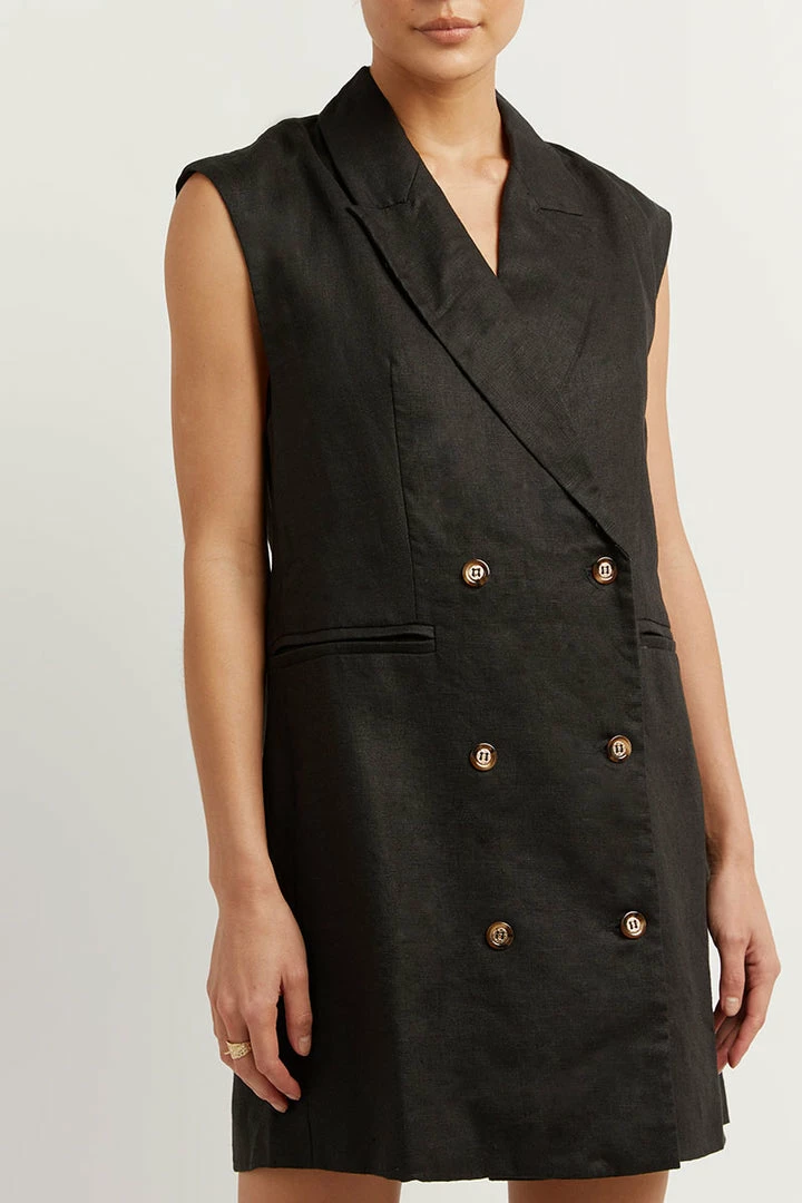 Outlet ๐งจ DISSH Boutiques LOGAN BLACK LINEN BLAZER ๐ DRESS CLOTHING ๐งจ 11 DISSH Boutiques LOGAN BLACK LINEN BLAZER DRESS CLOTHING