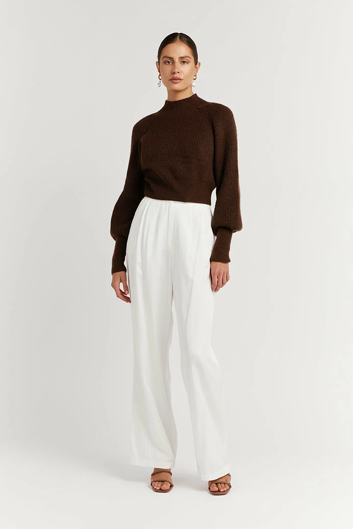 Deals ๐ฅฐ DISSH Boutiques AIDA CHOCOLATE CROPPED KNIT JUMPER โ 3 DISSH Boutiques AIDA CHOCOLATE CROPPED KNIT JUMPER