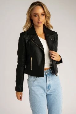DISSH Boutiques OUTERWEAR WATCH ME FAUX LEATHER JACKET