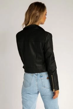 DISSH Boutiques OUTERWEAR WATCH ME FAUX LEATHER JACKET