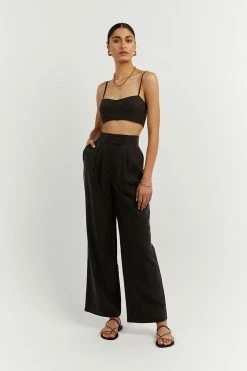 Best Sale ๐ DISSH Boutiques KARLA BLACK LINEN BLEND PANT CLOTHING โญ 9 DISSH Boutiques KARLA BLACK LINEN BLEND PANT CLOTHING
