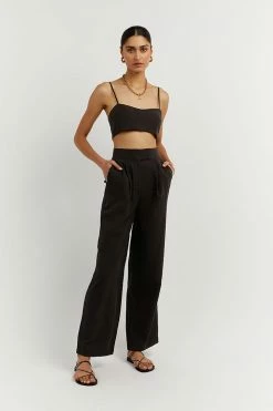 Best Sale ๐ DISSH Boutiques KARLA BLACK LINEN BLEND PANT CLOTHING โญ 10 DISSH Boutiques KARLA BLACK LINEN BLEND PANT CLOTHING