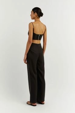 Best Sale ๐ DISSH Boutiques KARLA BLACK LINEN BLEND PANT CLOTHING โญ 12 DISSH Boutiques KARLA BLACK LINEN BLEND PANT CLOTHING