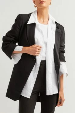 DISSH Boutiques CLOTHING SIERRA BLACK BLAZER